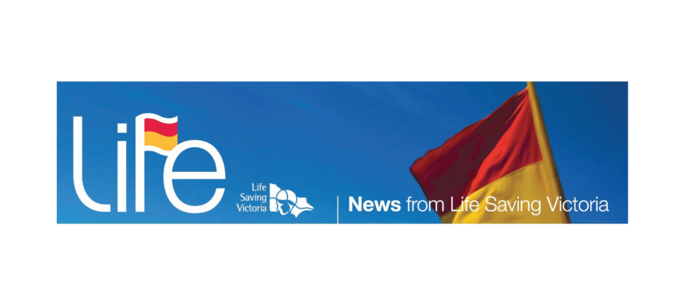 Blue banner with