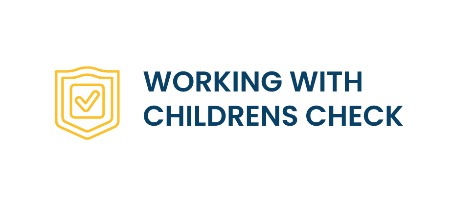Logo: Shield with checkmark and text