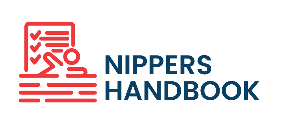 Red and blue logo: 