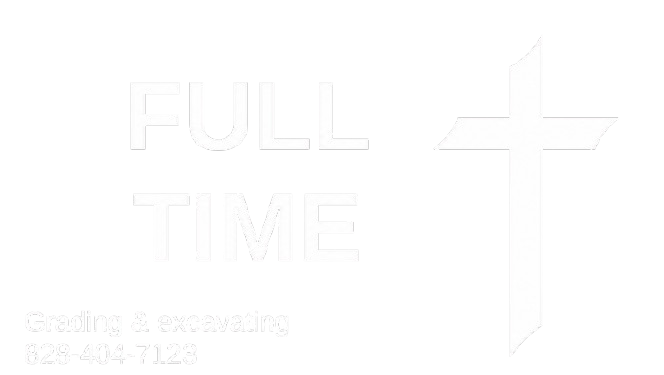 Faint white &ldquo;FULL TIME&rdquo; text with a cross and small date/time details on a light background