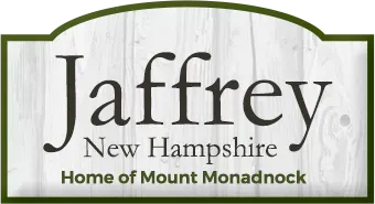A sign that says jaffrey new hampshire home of mount monadnock