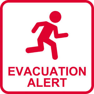 evacuation alert