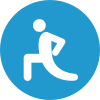 Cryotherapy and flexibility icon