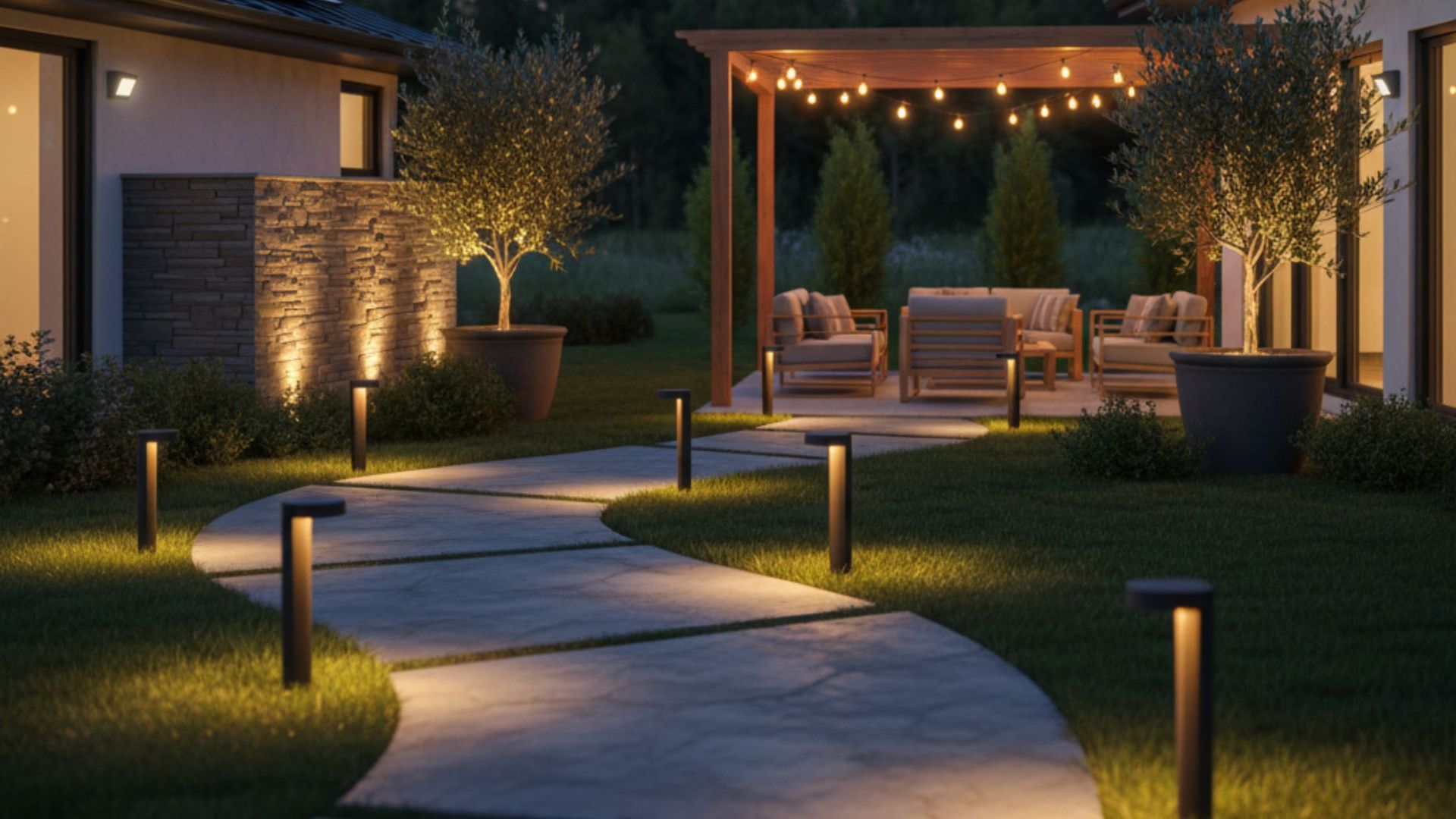 Energy-Efficient Outdoor Lighting Design for Homes
