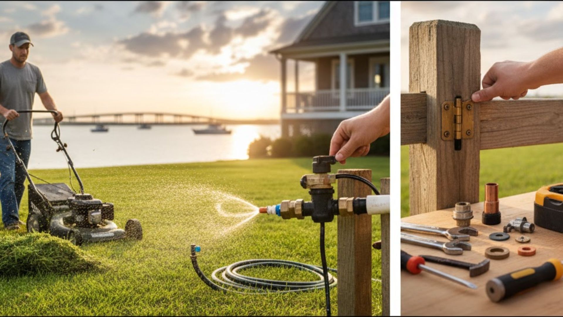 Combining Lawn Care, Water System Tune-Ups, and Minor Repairs: The Value of a Single Local Handyman in Hampton Roads