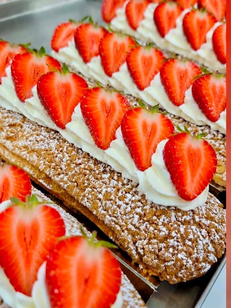 Éclair à la fraise