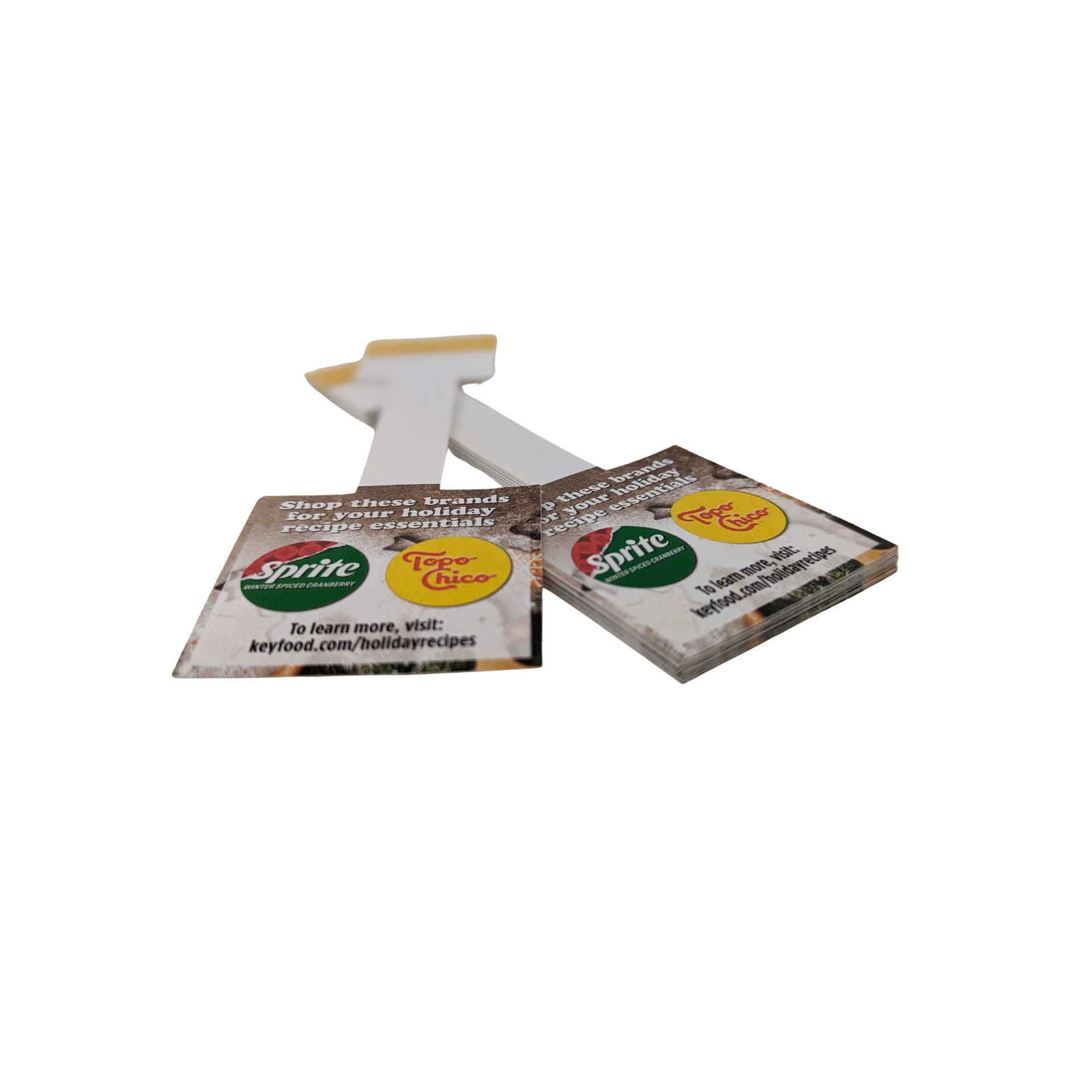 A couple of cards sitting on top of each other on a white background by Press Enterprise Commercial Printing