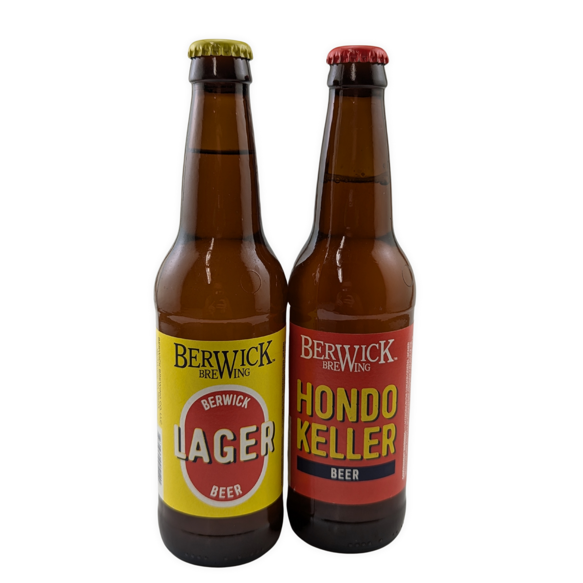 Two bottles of beer one of which is hondo keller by Press Enterprise Commercial Printing