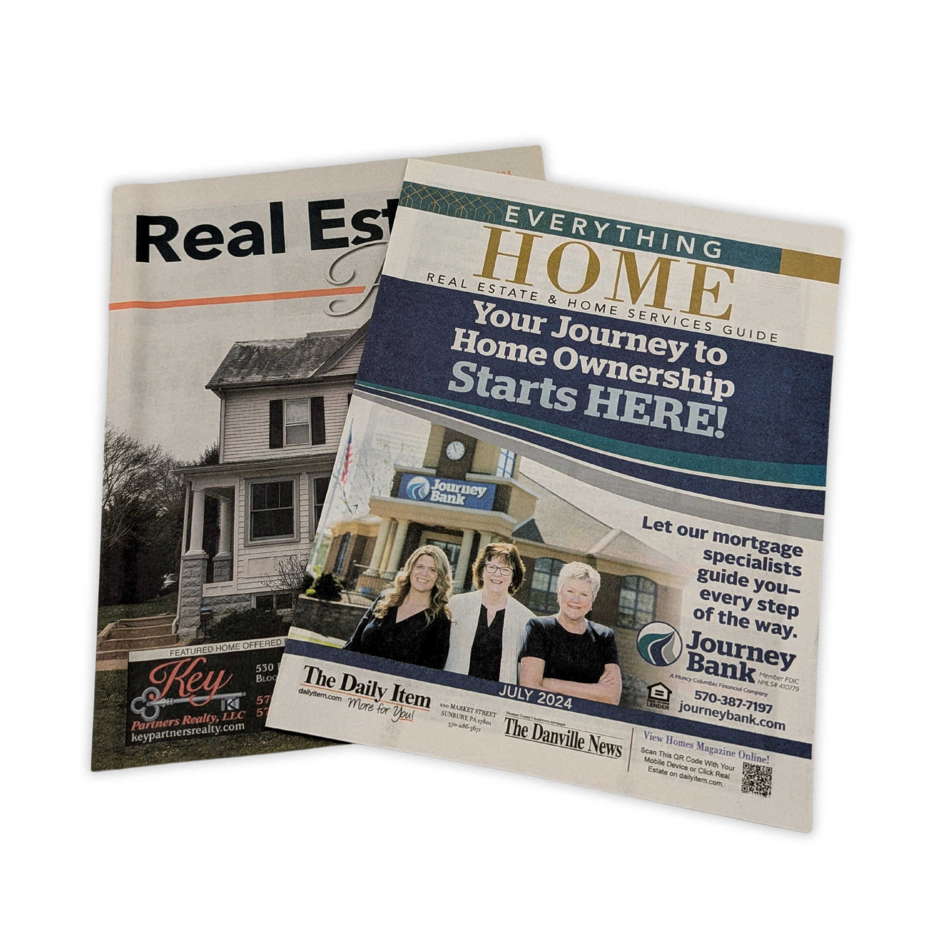 A real estate brochure with a picture of a house on it by Press Enterprise Commercial Printing