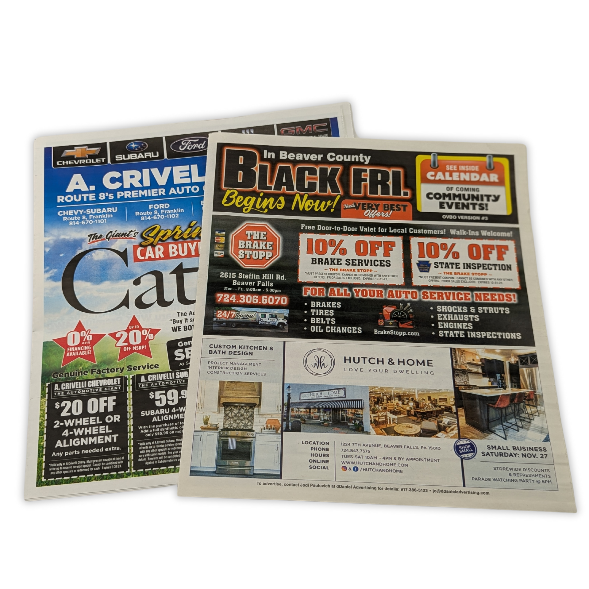 A newspaper that says black friday on it by Press Enterprise Commercial Printing