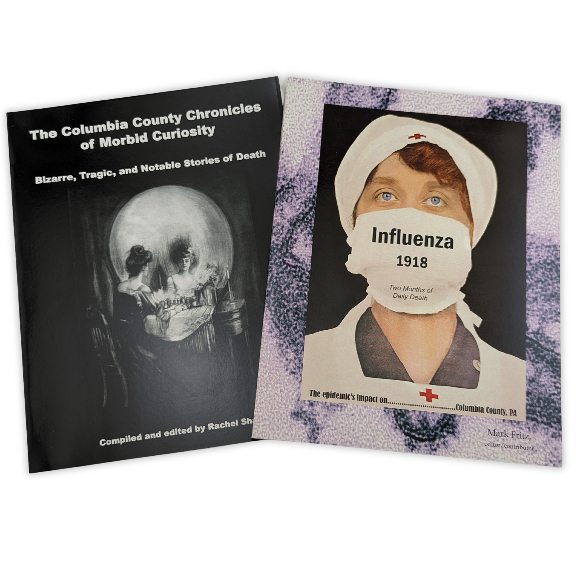 A book titled the columbia county chronicles of morbid curiosity by press enterprise commercial printing