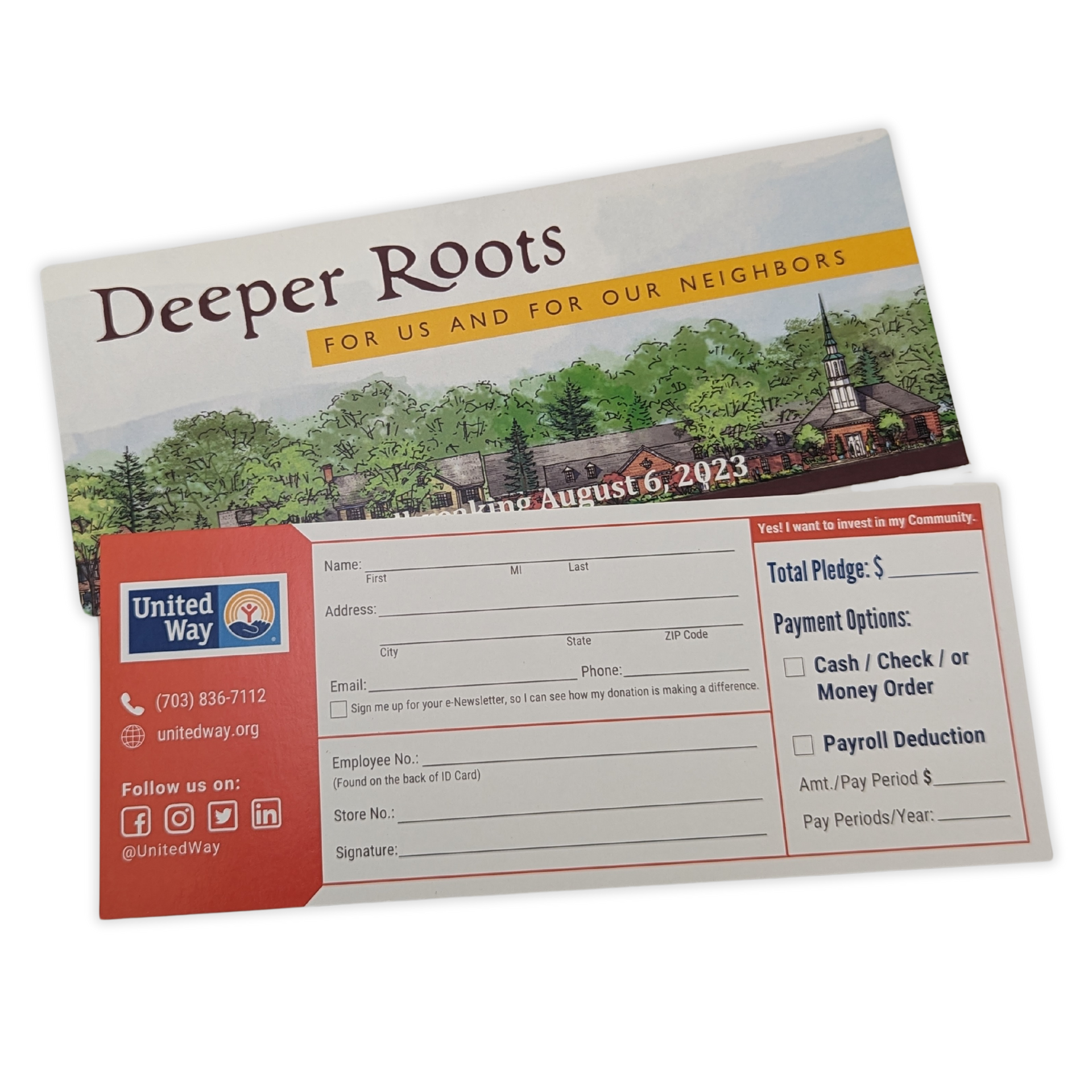 An advertisement for deeper roots for us and for our neighbors by Press Enterprise Commercial Printing