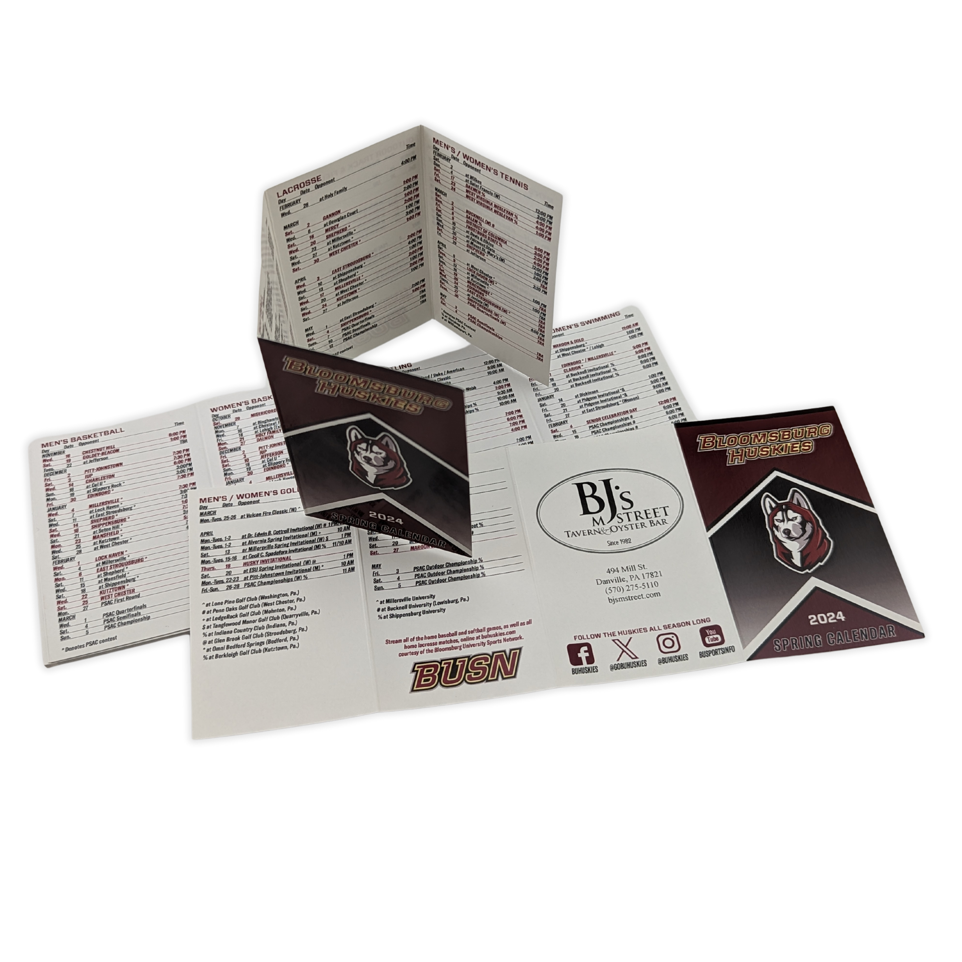 A brochure with a picture of a man on it by Press Enterprise Commercial Printing
