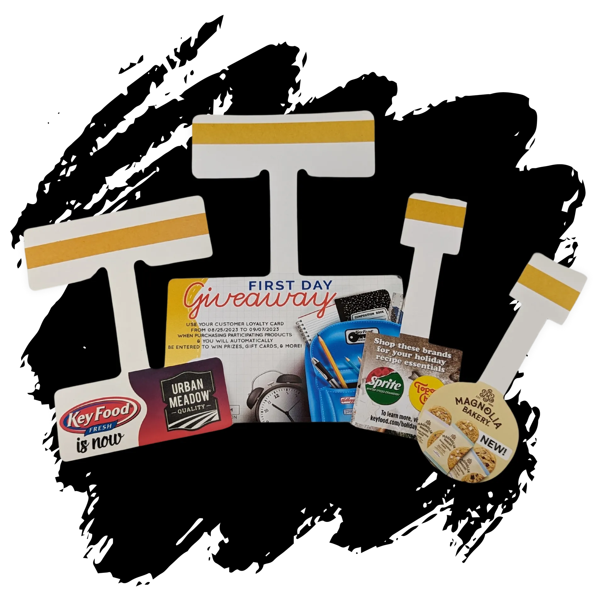A picture of a first day of school giveaway.