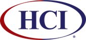 A logo for a company called hci