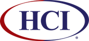 A logo for a company called hci