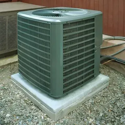 Two 1.5x1.5 concrete pads for outdoor air conditioner units in Brown Owl, Upper Hutt.