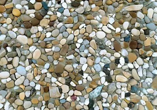 Exposed aggregate concrete installation in Korokoro.