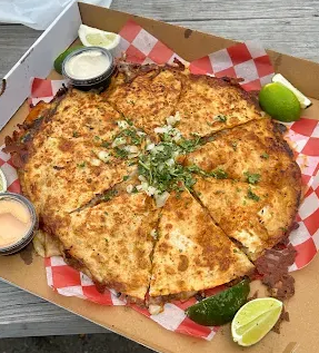 Birria Pizza in a box