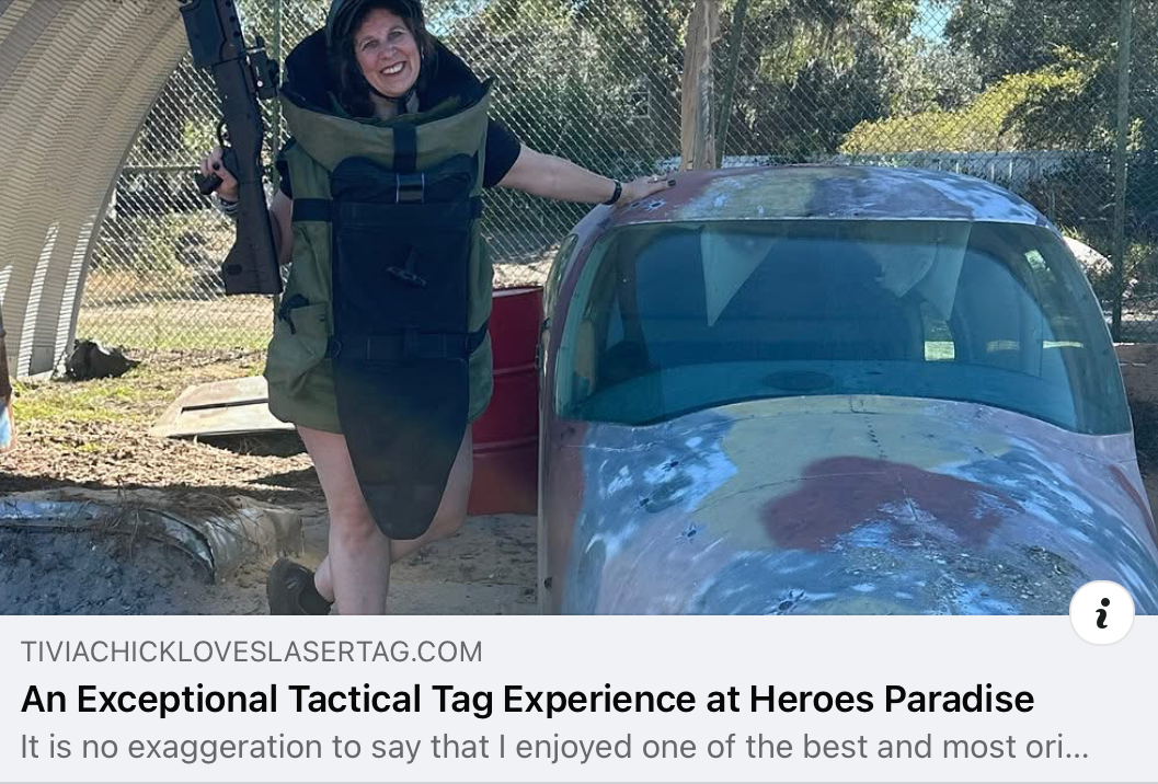 Tiviachickloveslasertag.com at Heroes Paradise