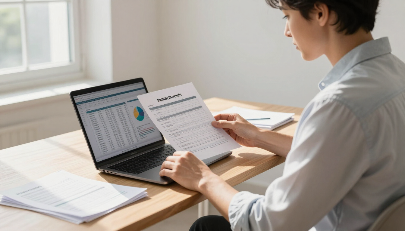 Owner statement showing rental income and expenses