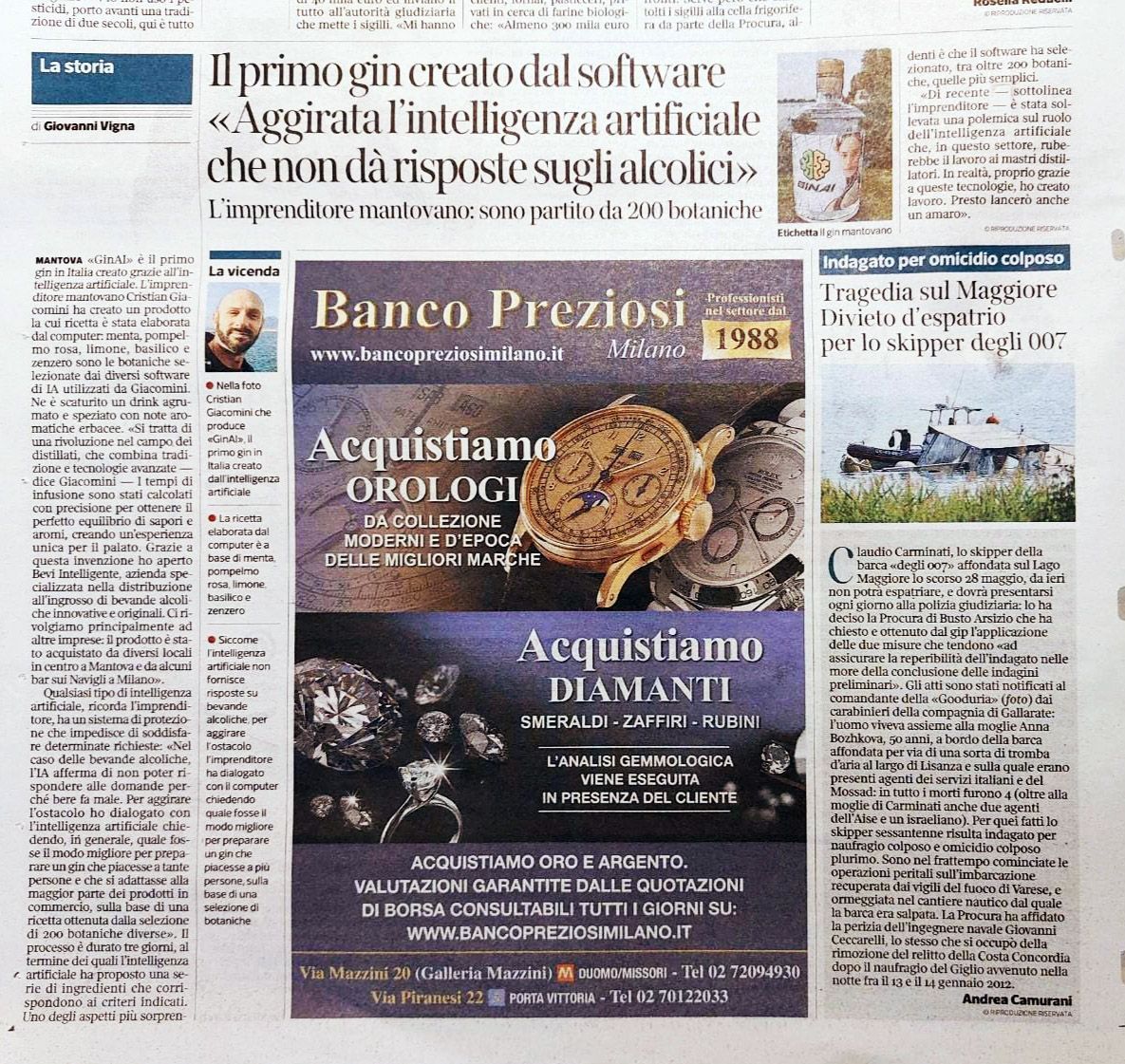 Corriere della Sera GinAI Giacomini