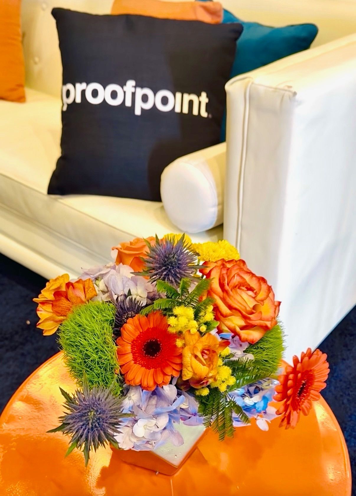 Bold fun colorful Las Vegas corporate arrangements