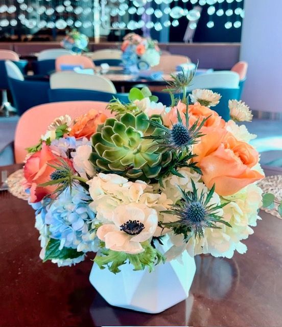 Las Vegas corporate modern succulent arrangement