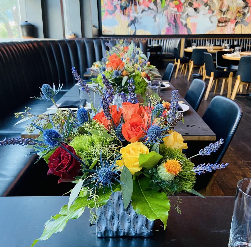 Las Vegas corporate colorful arrangements