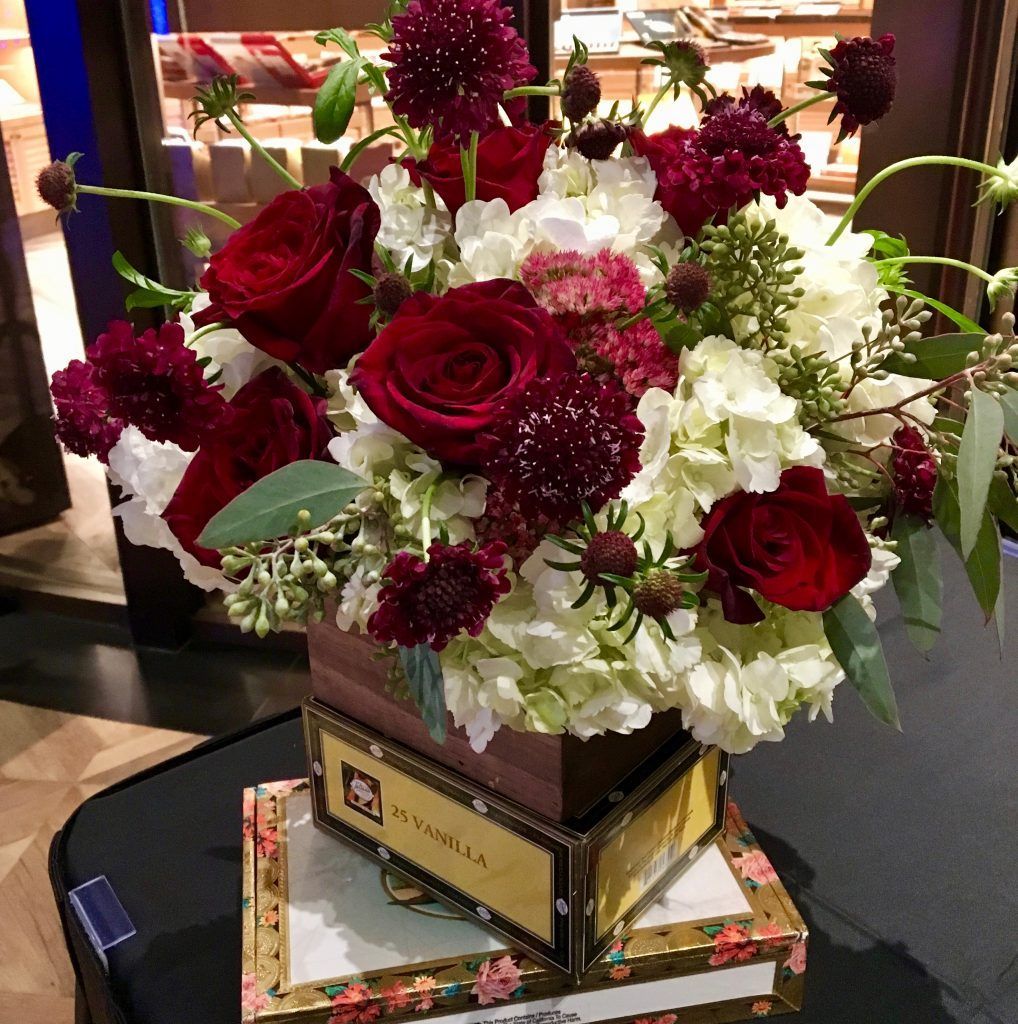 Cigar theme Las Vegas corporate arrangement