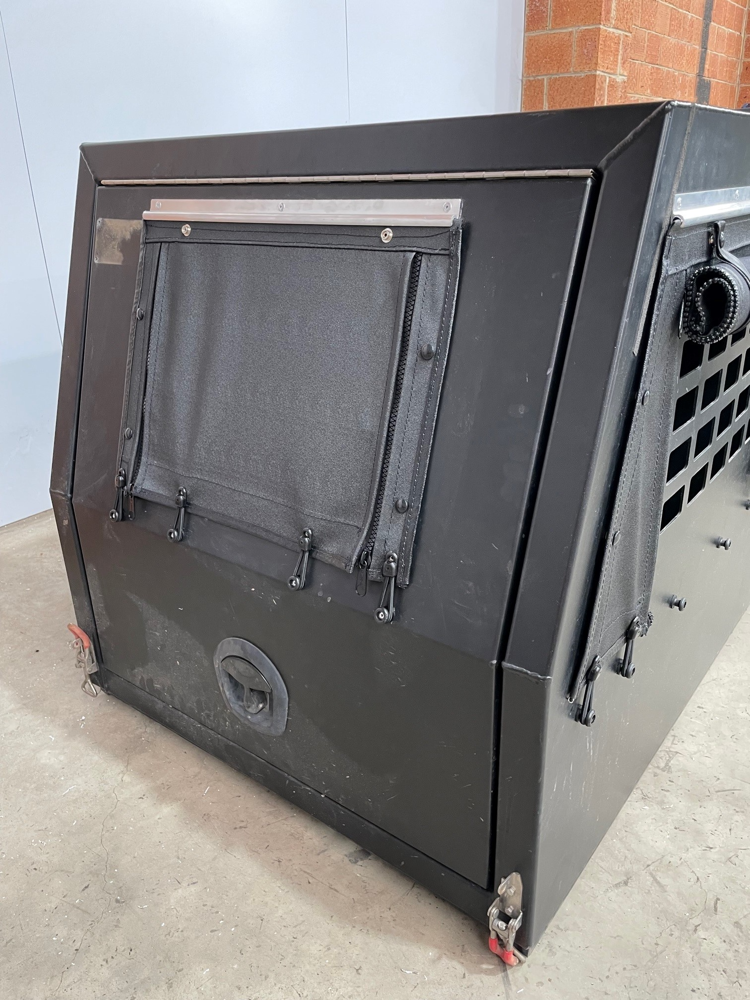 A Silver Ute Cage With A Grey Canopy — Simmons Glass & Trim In Bathurst, NSW