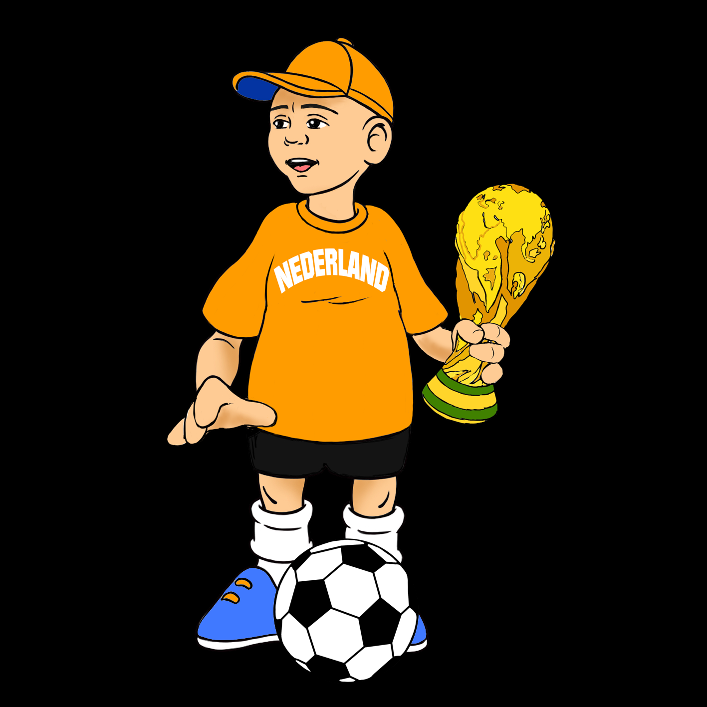 Bennie Wijs in oranje