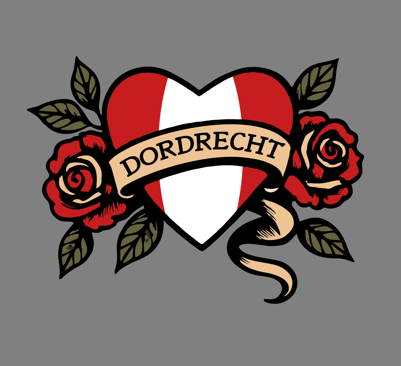 I love Dordrecht- unisex - grijs