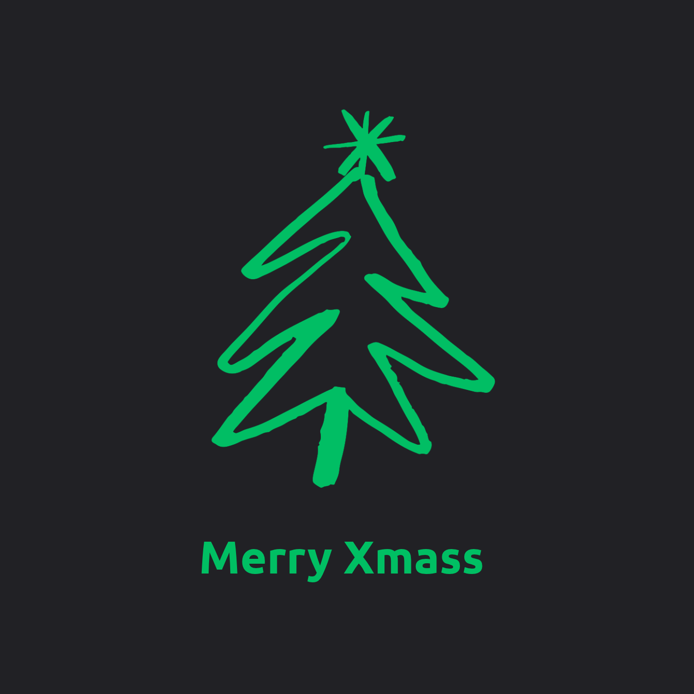 Kerst T-shirt unisex zwart