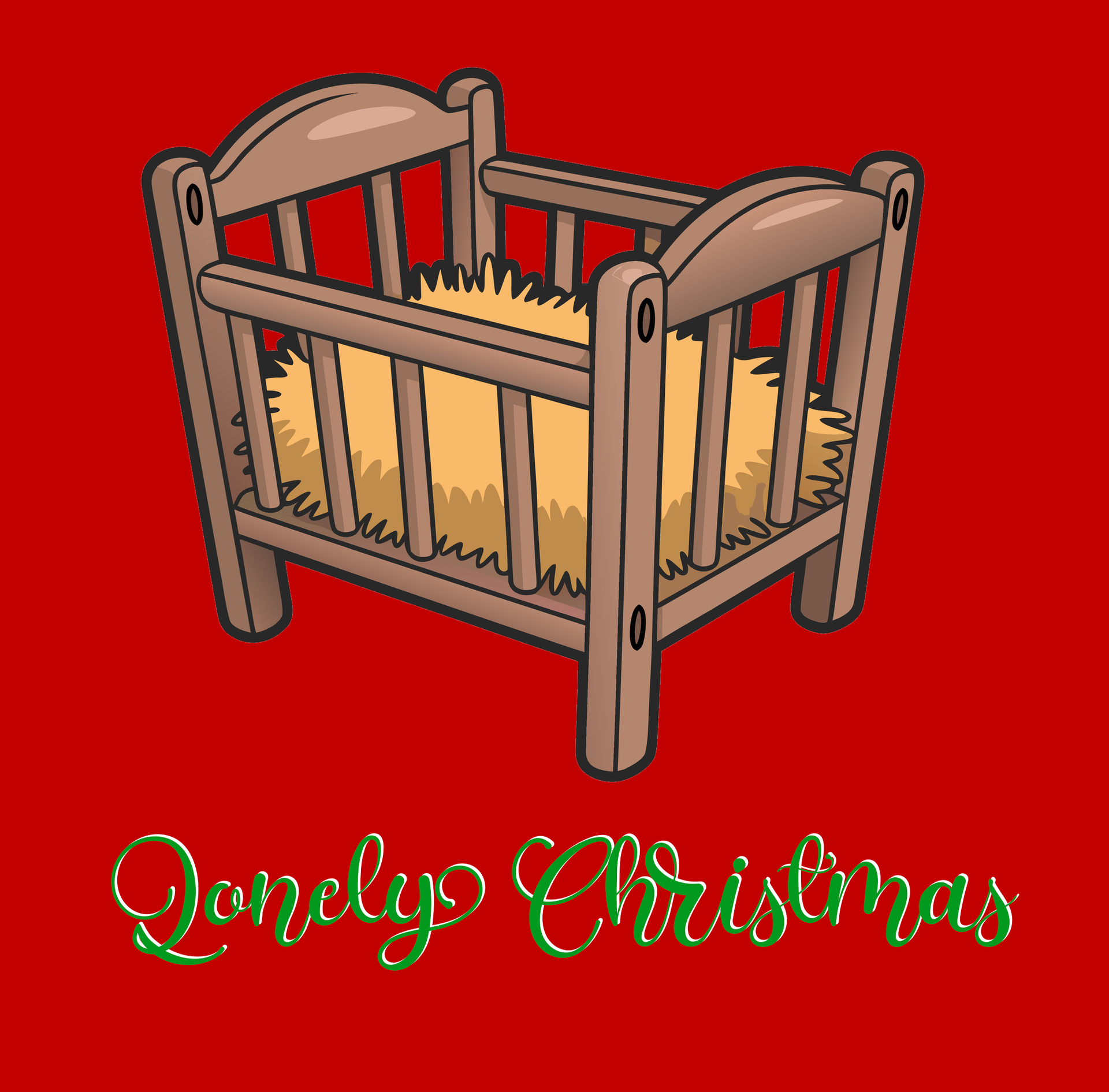 Lonely Christmas unisex Rood