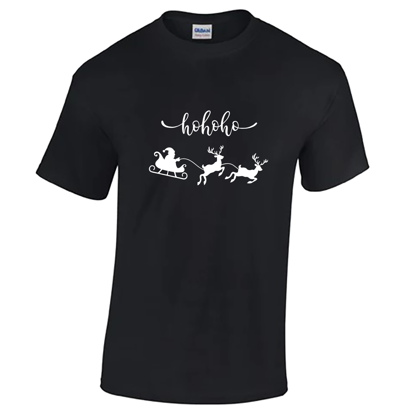 HoHoHo Kerst T-shirt unisex zwart