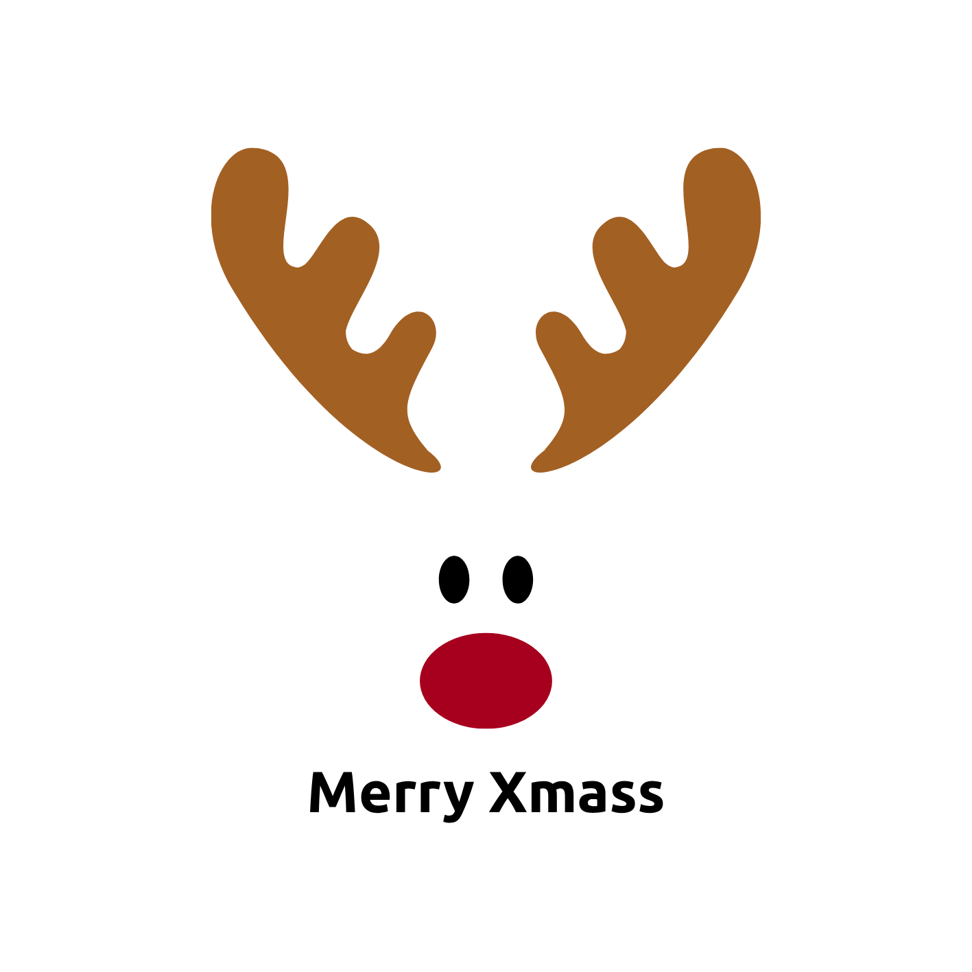 Rudolph kerst T-shirt - Unisex - wit