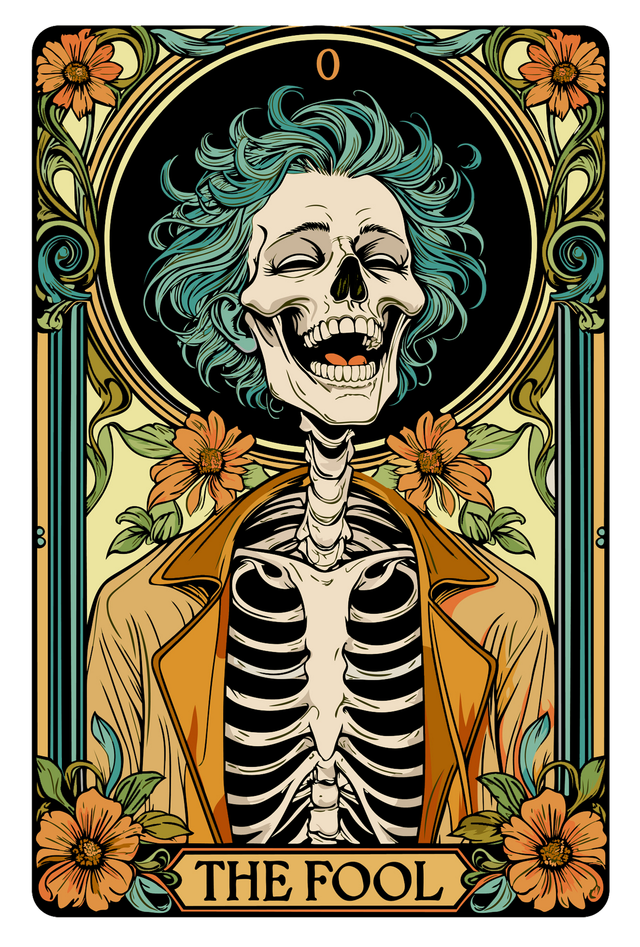 The fool T-shirt unisex zwart