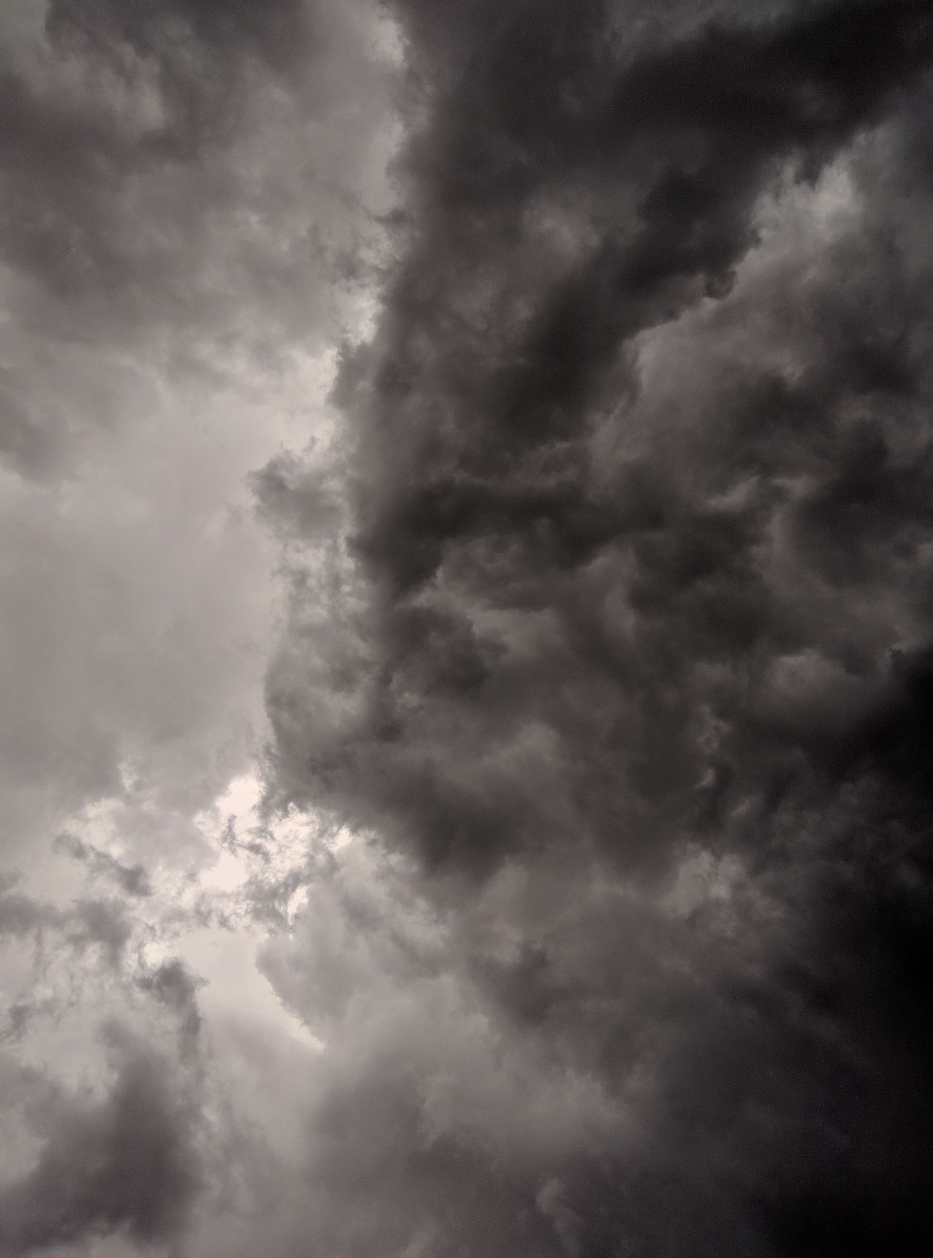 Dark monsoon storm clouds over the Arizona desert before a summer thunderstorm
