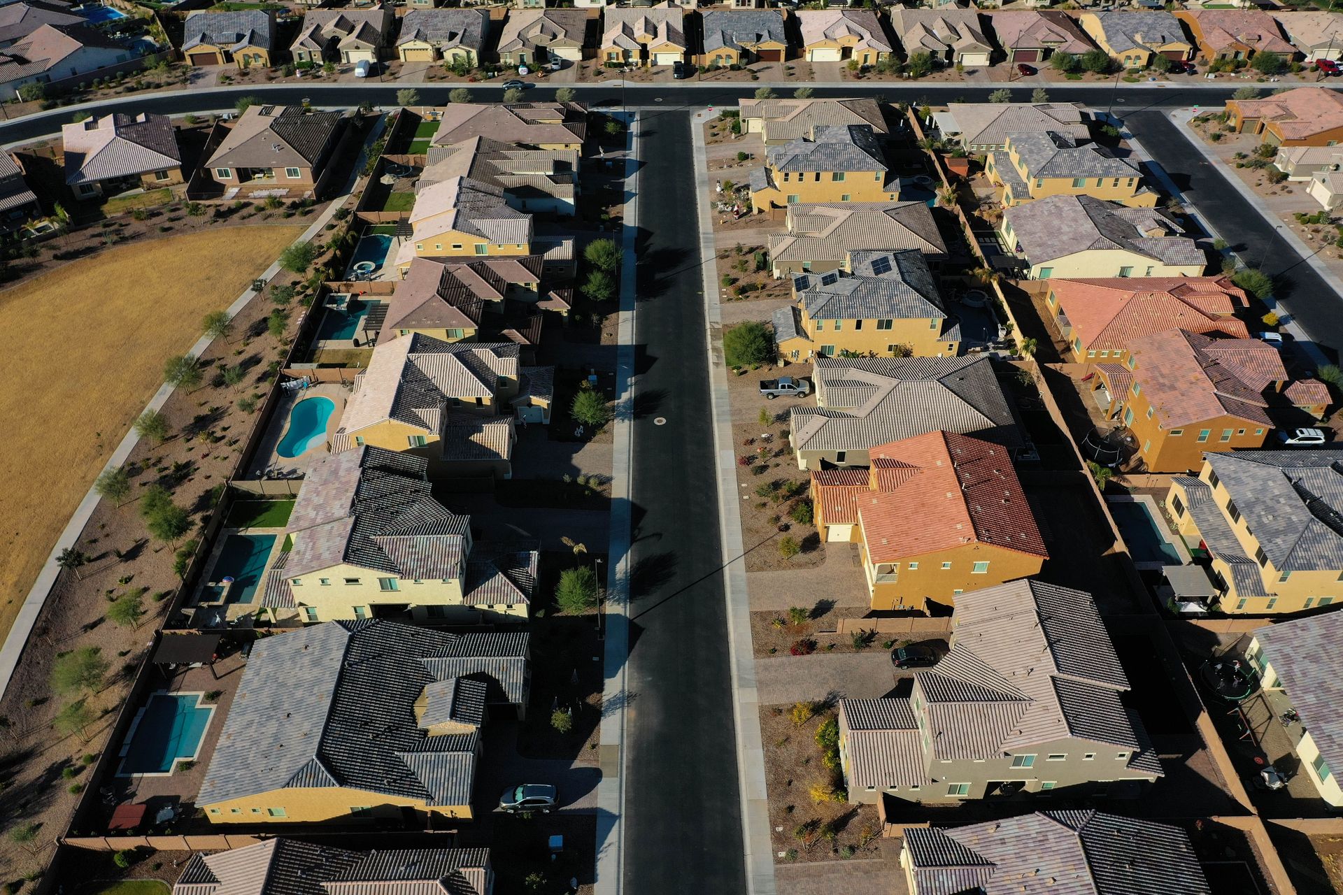 Arizona suburban homes with backyard pools, assets a Progressive umbrella policy helps protect