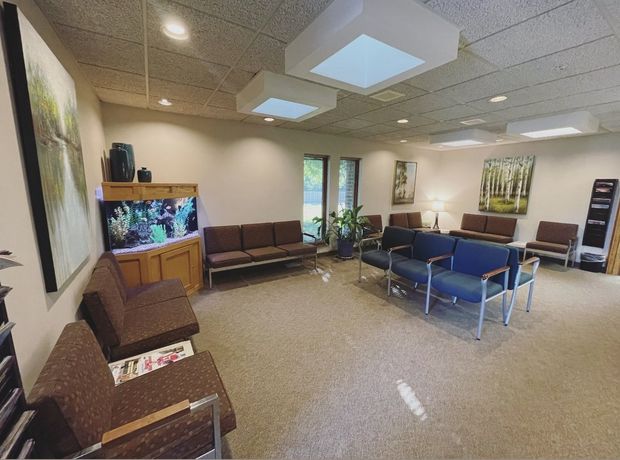Receiving area with aquarium — Wyoming, MI — Dental South Receiving area with aquarium — Wyoming, MI — Dental South