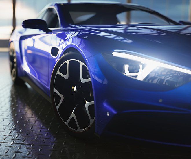 Blue sports car — Glendale, CA — Ken Daniels Automotive, Inc.