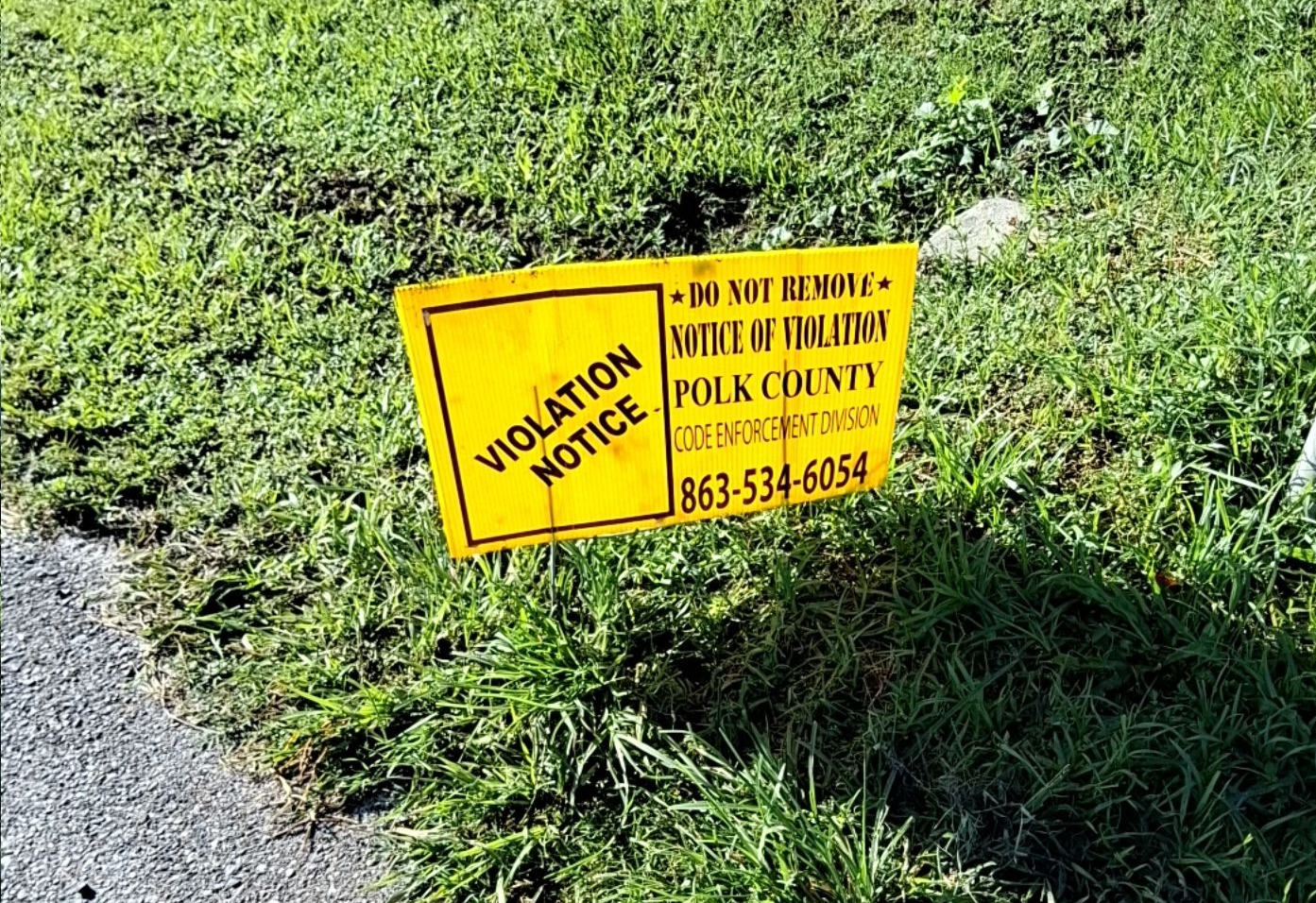 code enforcement violation notice