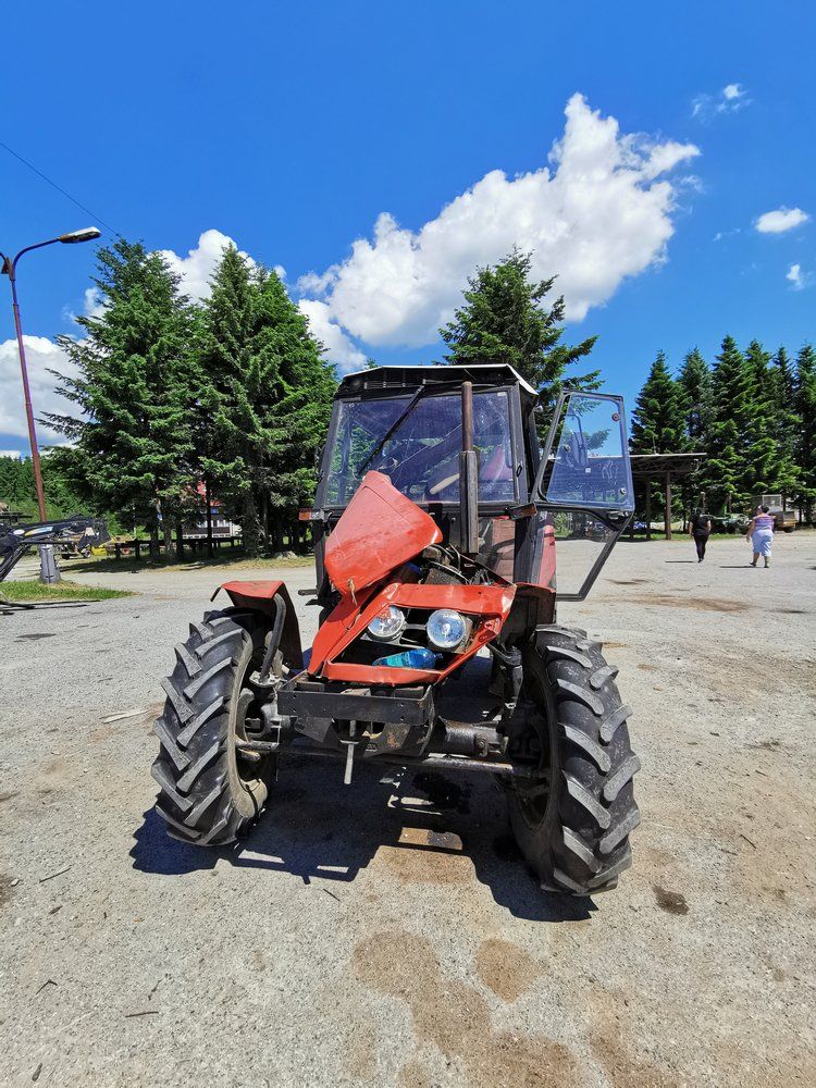 Damaged Tractor After Accident — Tractor Repairs in North Lismore, NSW