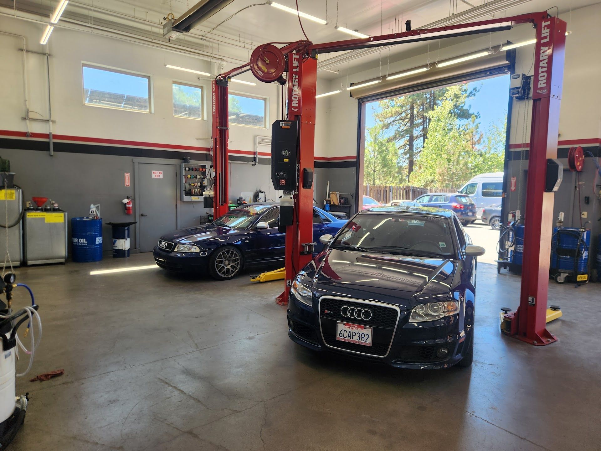 Audi Inside The Auto Repair Shop Service Bay | German Import Garage