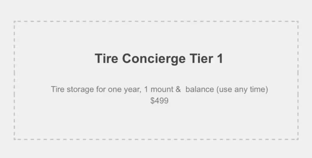 Tire Concierge Tier 1 | German Import Garage