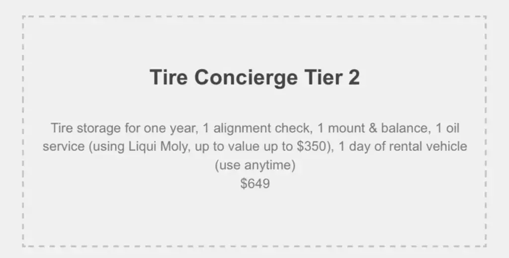 Tire Concierge Tier 2 | German Import Garage