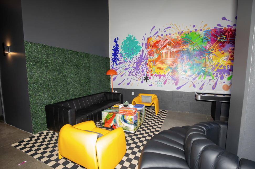 Spacious student lounge and lobby at Temple Crossing