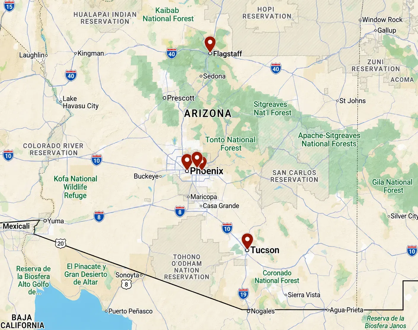 Service  Area Map
