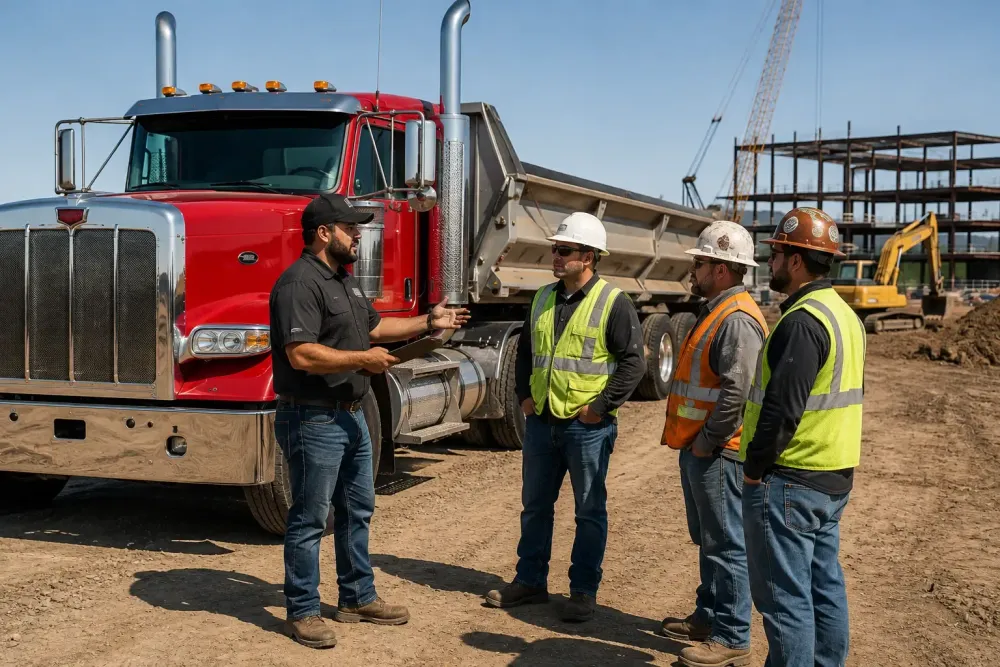 Person in Construction Site | Centennial Trucking